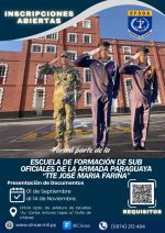 LA ESCUELA DE FORMACIÓN DE SUB OFICIALES DE LA ARMADA PARAGUAYA ABRE SUS PUERTAS PARA TODOS.