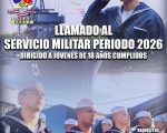 LLAMADO AL SERVICIO MILITAR PERIODO 2026